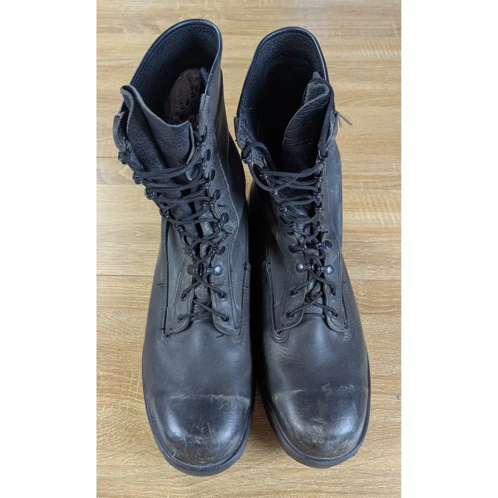Belleville 360ST Boots Mens Size 14M Black Leather Steel Toe Made USA Military